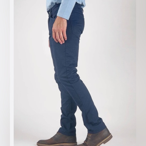 Tailor Vintage 30/32 Navy Chinos Connecticut Canaan - Picture 2 of 9